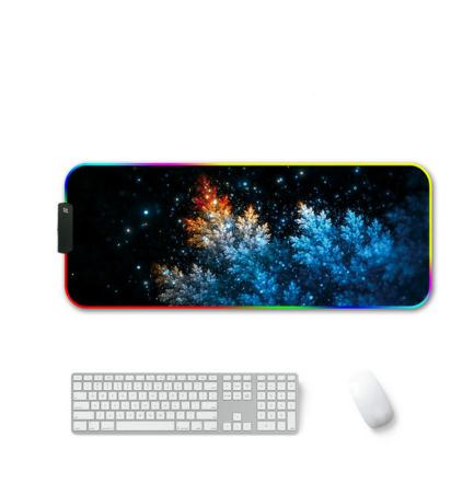 Grand tapis de souris RGB lumineux 7 couleurs LED, parfait pour PC de bureau, ordinateur portable, jeu Gamer: 900x400x3mm b