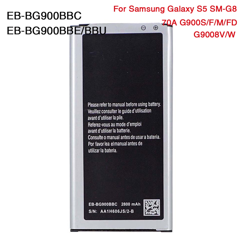 Ohd Originele Hoge Capaciteit Batterij EB-BG900BBE EB-BG900BBC Voor Samsung Galaxy S5 G900 G900S G900I G900F I9600 G870
