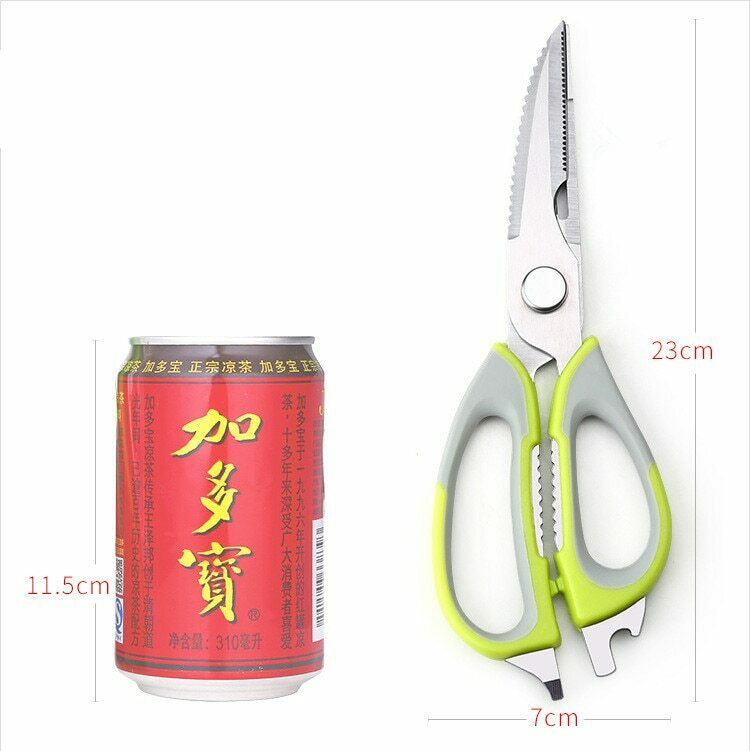 Multi-Function Kitchen Scissors Cutter Knife Board Stainless Steel Kitchen Cut Chicken Bones Food Meat Scissors