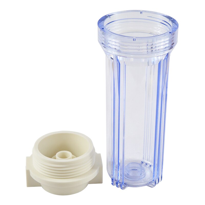 ATWFS 10 "boîtier de filtre à eau 1/4" ou 1/2 ''Ports bol transparent pour Aquarium purificateur d'eau sous évier/osmose inverse