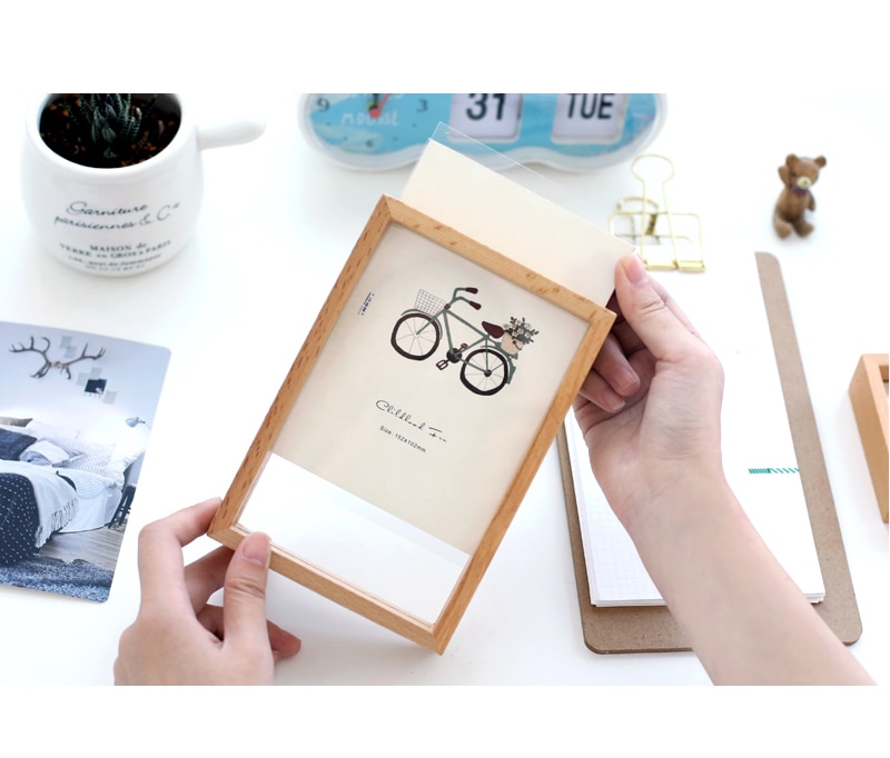 1 Pc Eenvoudige Massief Houten Fotolijst 16 Inch Desktop Fotolijst 6 Inch 24 Inch Home Decoratie