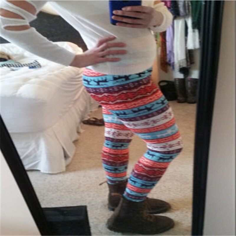 Schneeflocke Dünne Gestrickte lässig Hohe Taille Baumwolle Sport Lauf Hosen Ein Stück Warme Frauen Kleidung Winter Polyester