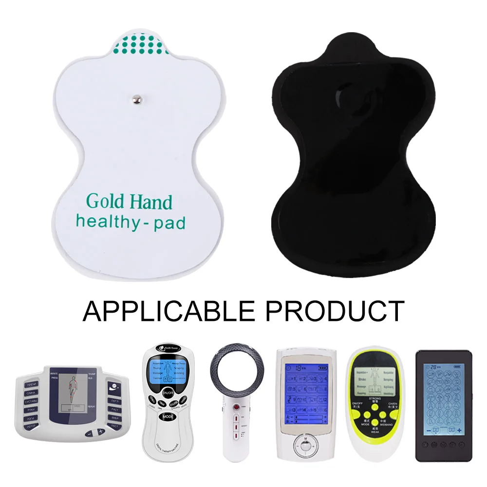 Électrodes de physiothérapie, Patch de Massage pour Machine Tens, électrostimulateur musculaire, accessoires de Massage électrique pour le corps, 20 pièces