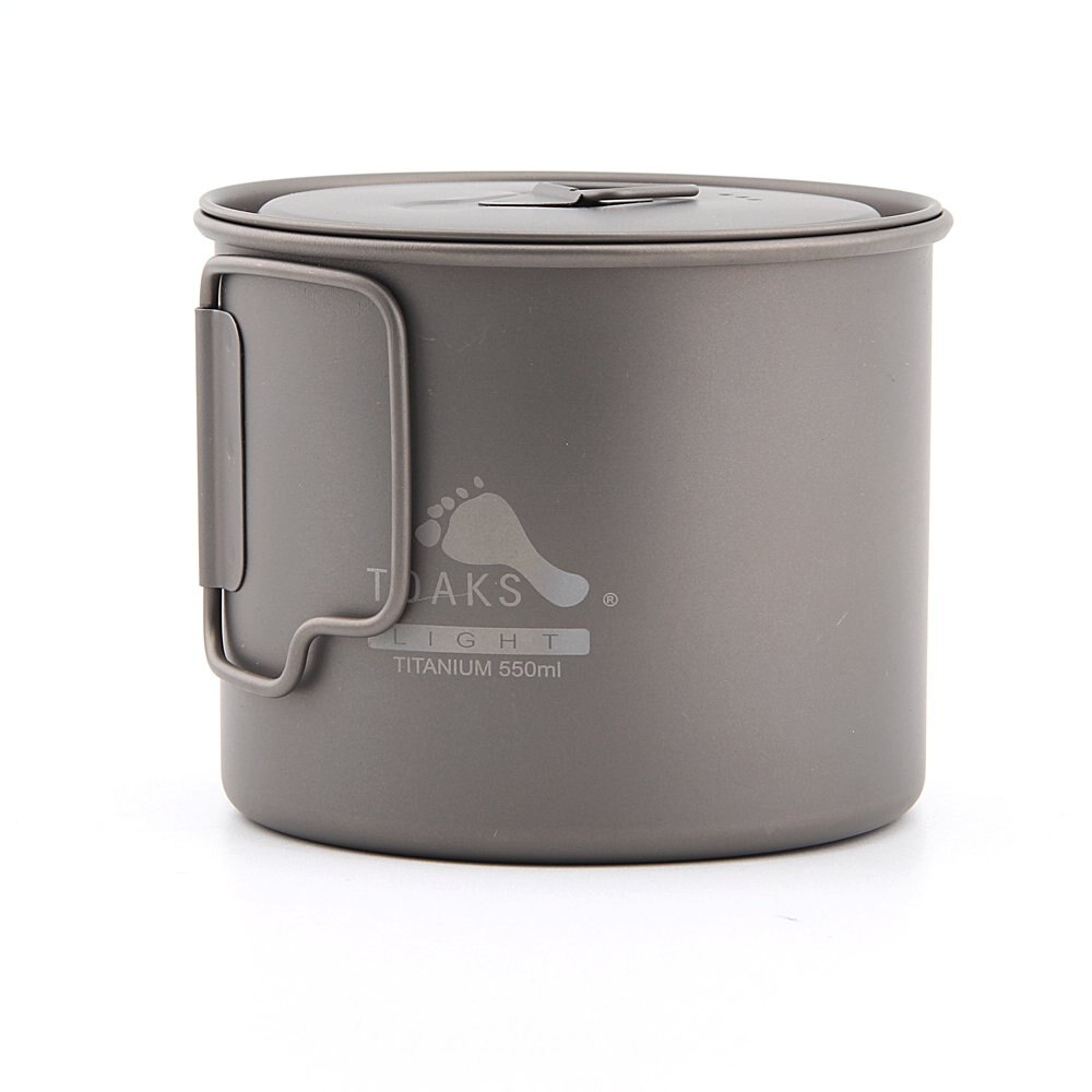 TOAKS Titan Camping Topf und Tasse (375ml, 450ml, 550ml, 650ml, 700ml, 750ml, 800ml, 900ml, 1100ml): 550ml