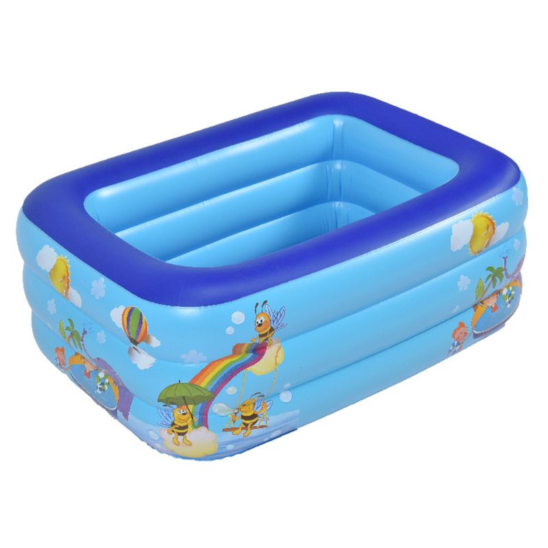 Oppustelig swimmingpool sommer tyk sikker oppustet vand sjov leg børnebadekar: 2