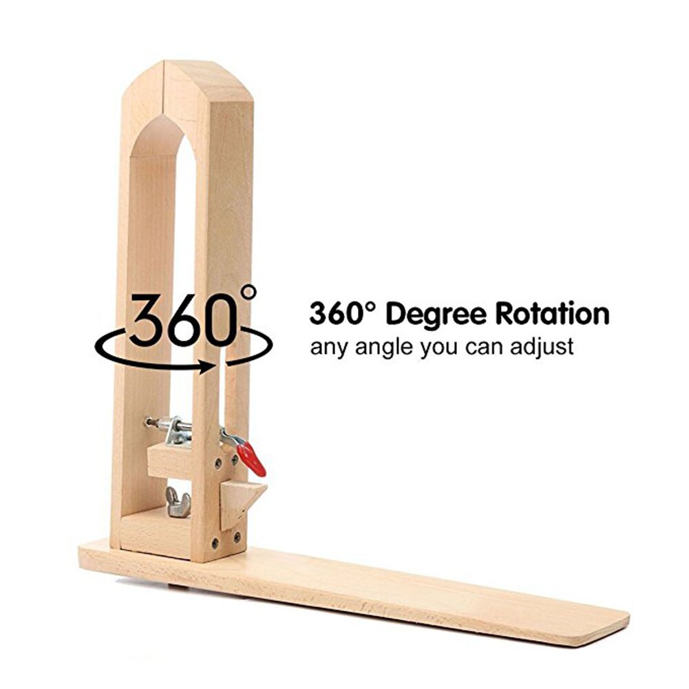 Laçage de Table en cuir et bois | Rotation à 360 degrés, couture de bureau pour la couture des outils de maroquinerie, meilleur prix