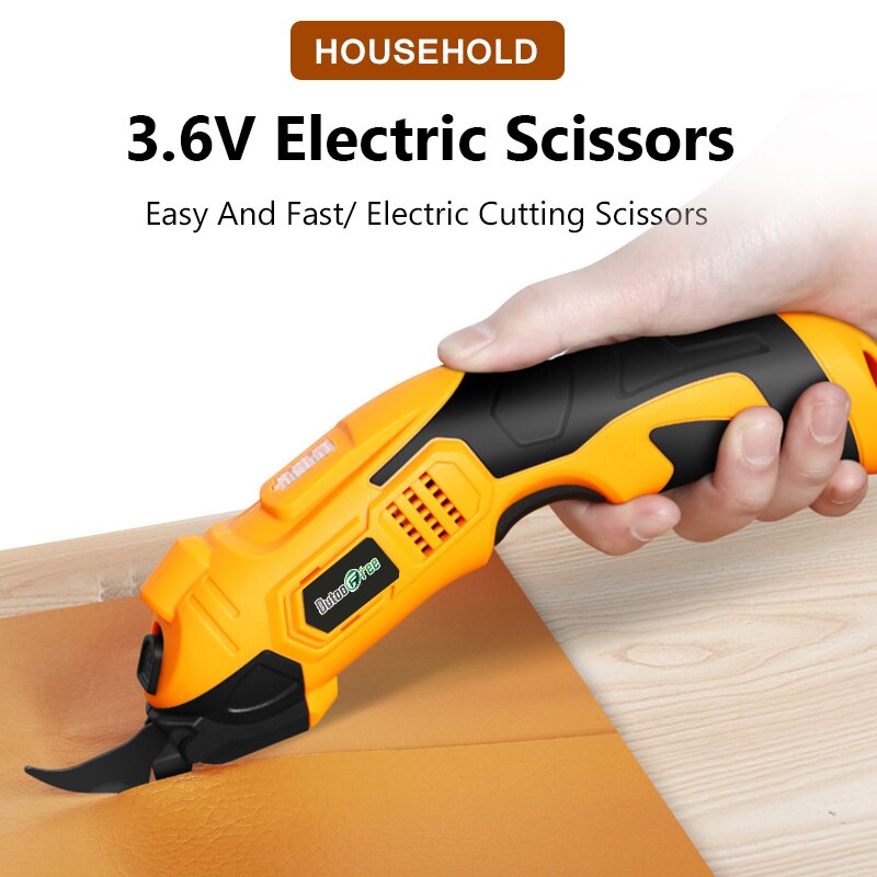 Tijeras eléctricas multiusos para cortar tela, herramienta de mano para costura de tela, cuero, recargable, inalámbrica, UE/EE. UU.