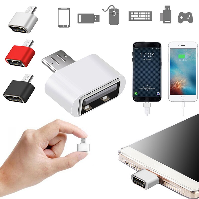 Otg Adapter Micro Usb Naar Usb Converter Voor Tablet Android Usb 2.0 Mini Otg Kabel Usb Otg Adapter Micro Vrouwelijke converter Adapter