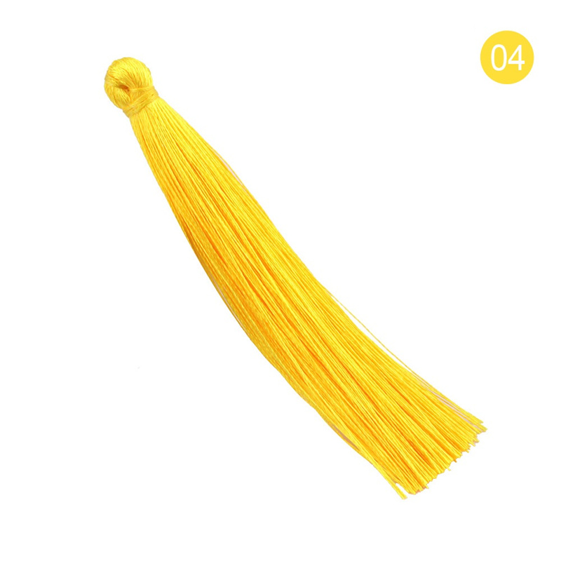 100 Stks/pak Zijde Kwastje Hanger Ketting Earring Bevindingen 90Mm Kwasten Voor Diy Sieraden Maken Accessoires Gemengde Kleuren: color 04