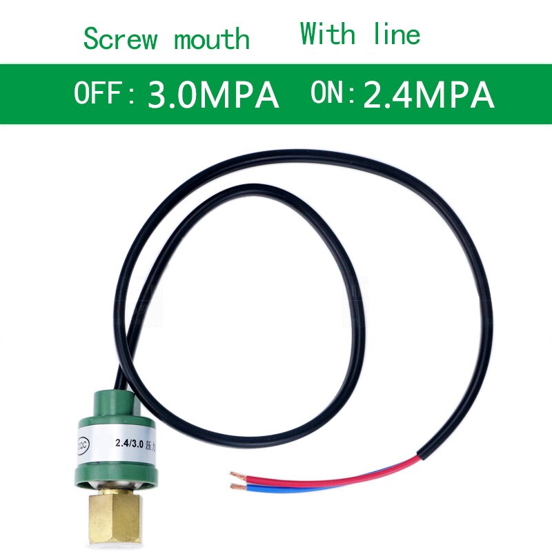 1pc Pressure Switch for automotive air conditioning refrigerator air compressor tool water pump pressure control switch Valve: 2.4-3.0Screw-B