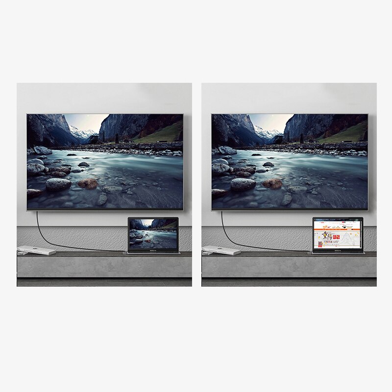 MultiFunction USB Hub Adapter 3 In1 USB C Hub Adapter 4K HDMI Thunderbolt 3.1 Charger for Pro