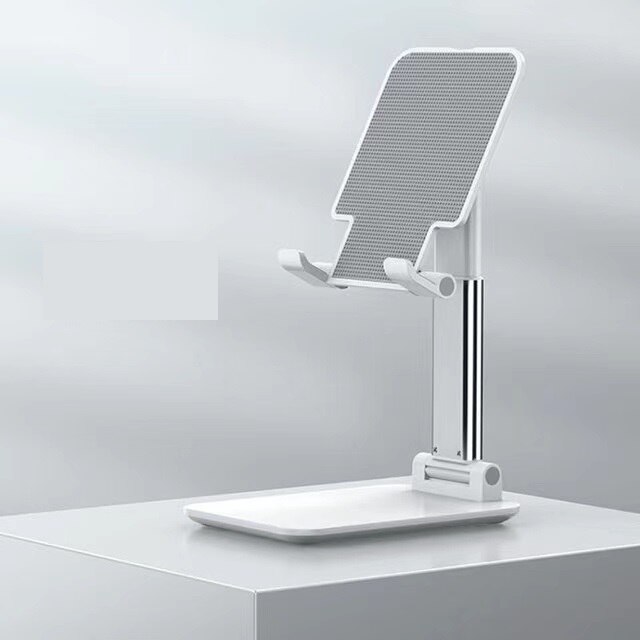 Bureau Mobiele Telefoon Houder Stand Opvouwbaar Extend Ondersteuning Universele Tablet Desktop Houder Voor Iphone Ipad Xiaomi Huawei Beugel: White