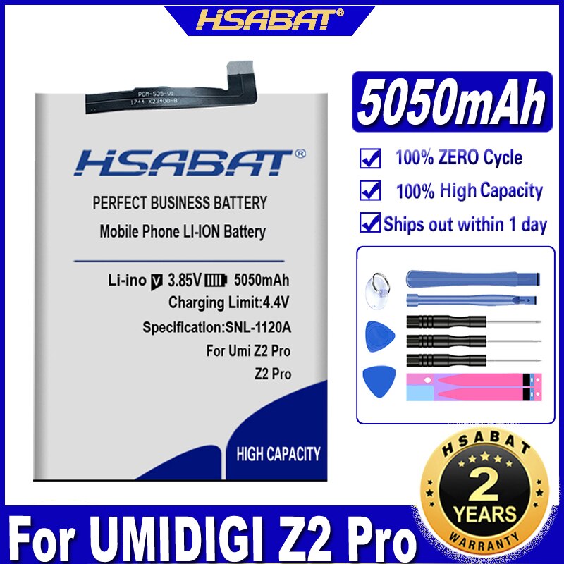 HSABAT 4750mAh-5050mAh Battery for UMI Z2 for UMI UMIDIGI Z2 Z2 Pro Batteries