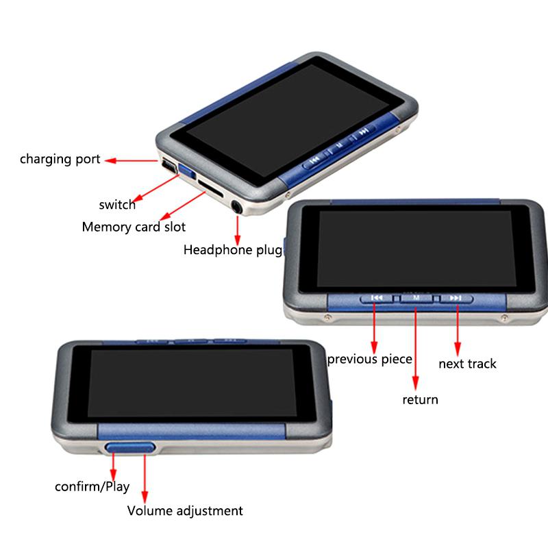 Reproductor MP5, pantalla LCD delgada de 3,5 pulgadas, reproductor de música y vídeo, grabadora, lector de E-book, Radio FM, MP3, reproductor MP4, 8GB, 16GB, reproductor de música r57