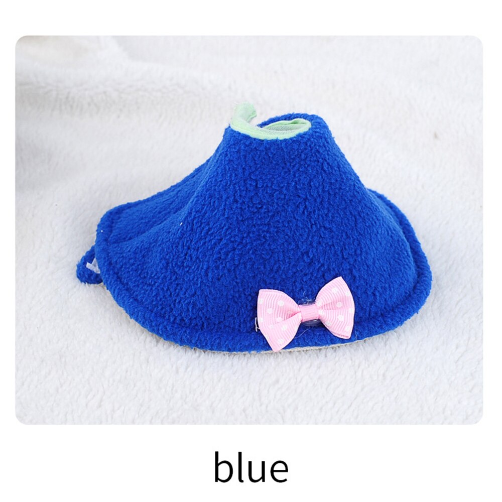 Babero isabelino circular para loro, capa para pájaros, protección contra mordeduras y pececillos, Collar, accesorios para pájaro del amor: Azul / S