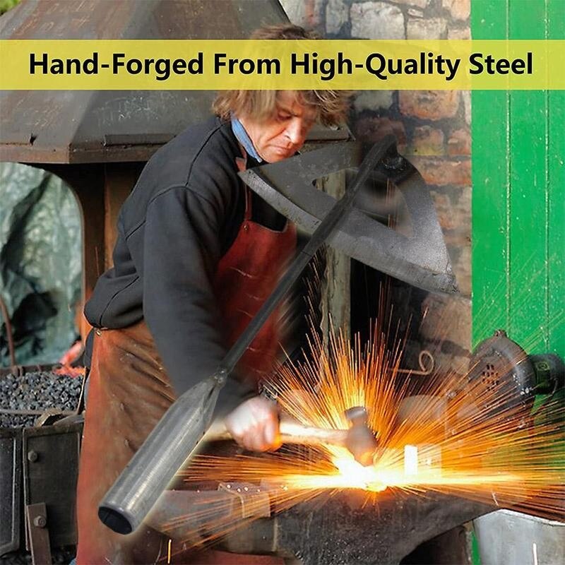 All Steel Hollow Hoe Gardening Hand-held Hollow Hoe Weeding Rake Gardening All-steel Hardened Hollow Hoe