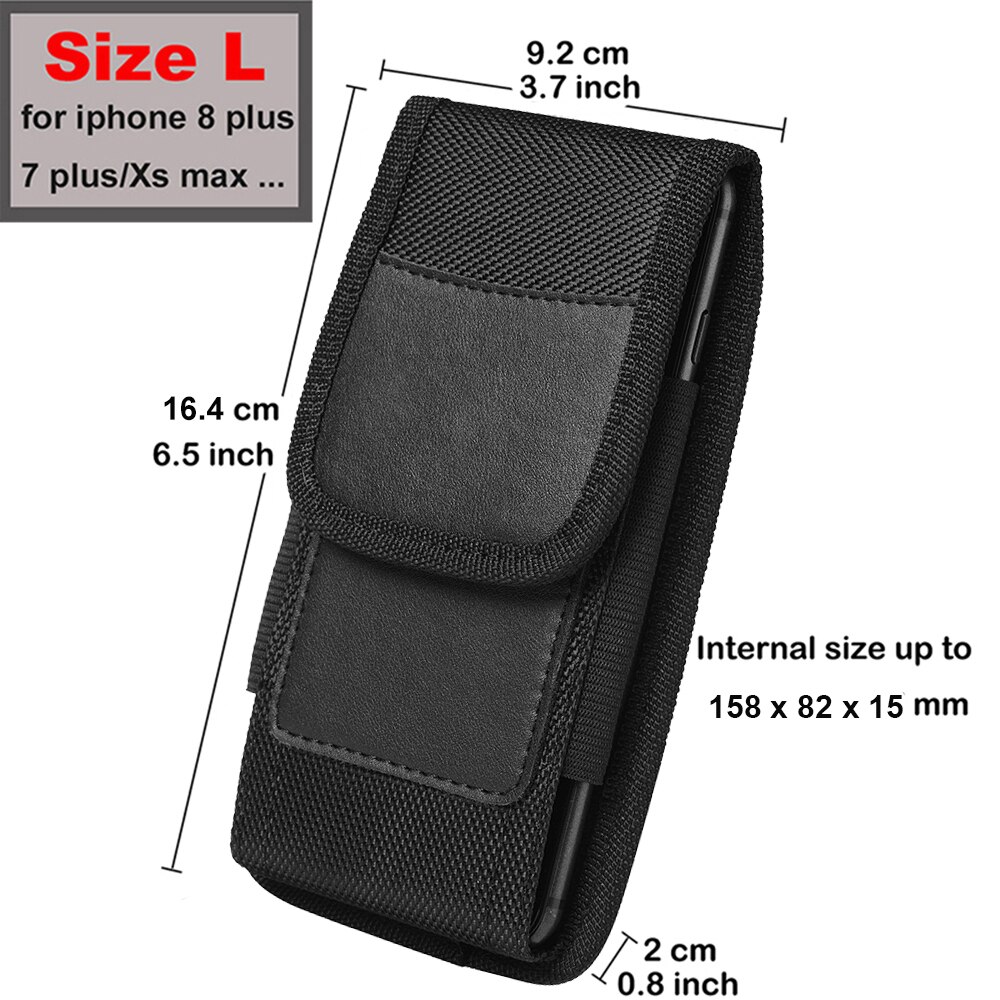 Coque de protection extérieure en Nylon avec Clip, étui pour OUKITEL WP5 ), C18 Pro C19 C21 Y1000 Y5000: Size L