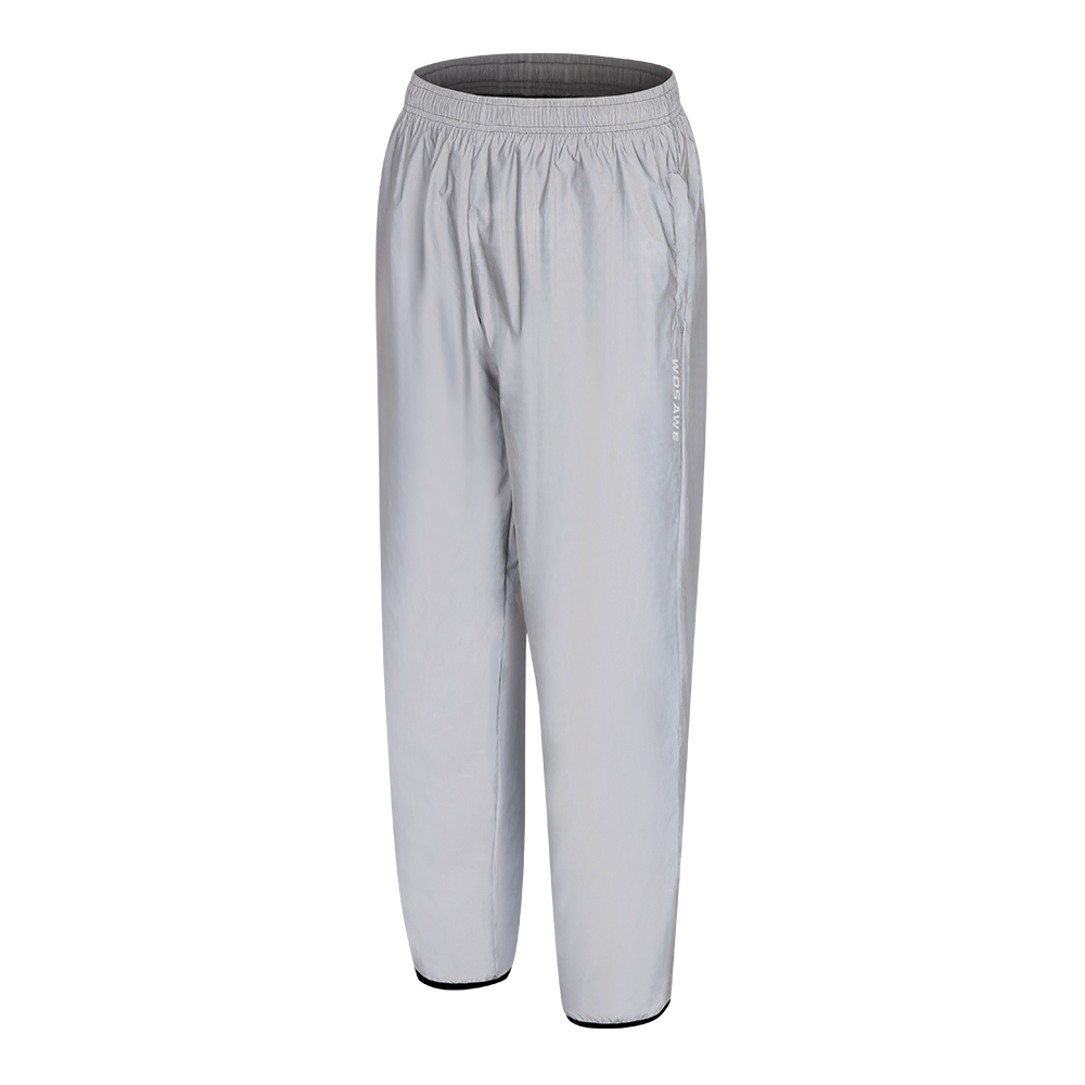 WOSAWE Full Reflective Cycling Jacket Night Riding Necessity Men Spring Autumn Hooded Windbreaker Windproof Waterproof Jacket: Pants BL121 / XXL