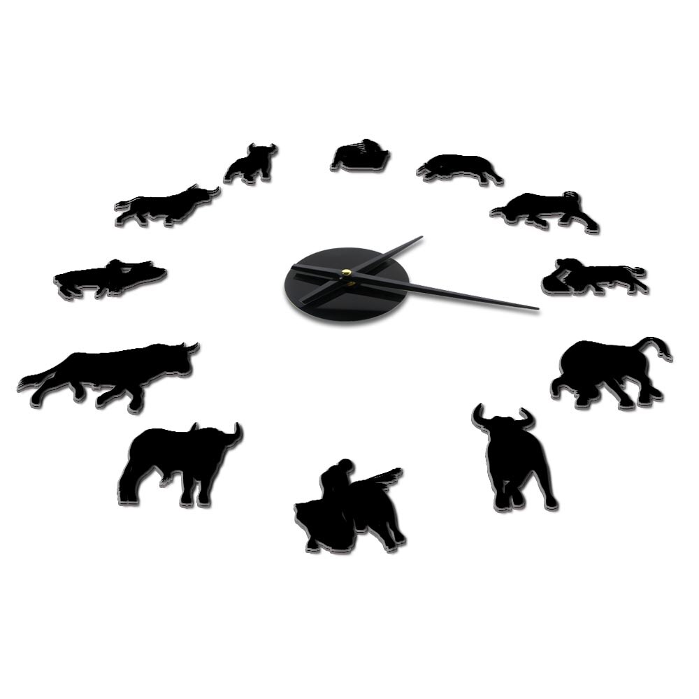 Bullfighter DIY Big Wall Clock Home Decor For Livi... – Grandado