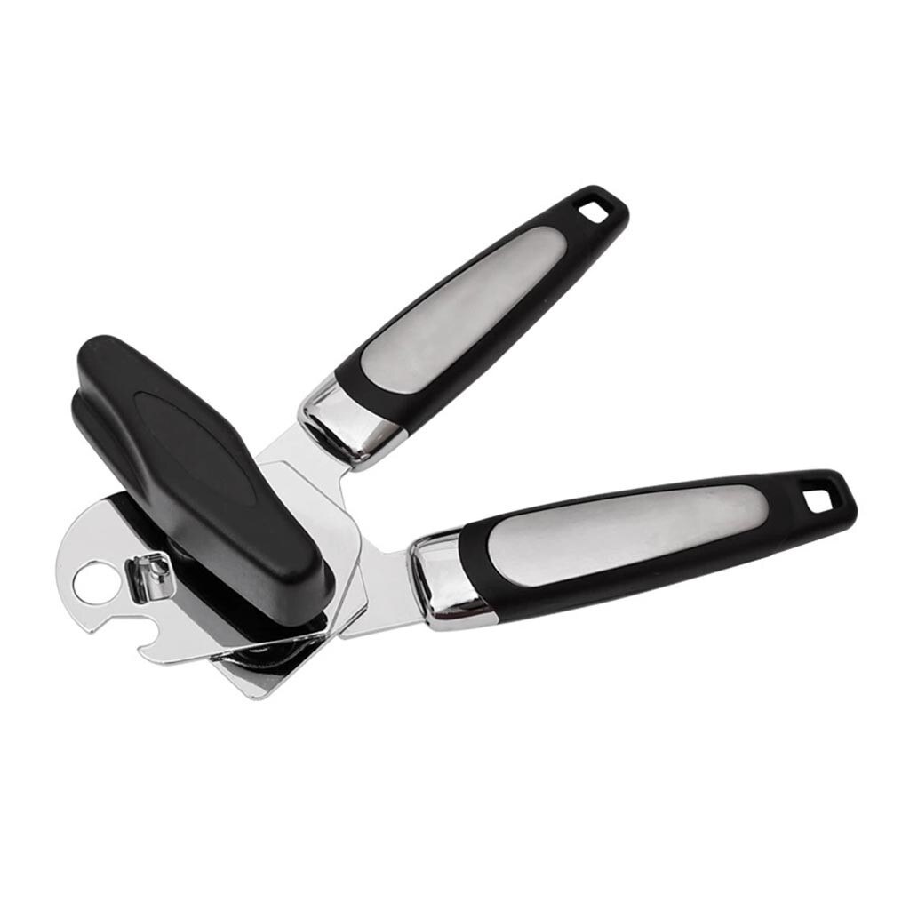 Roestvrij Staal Handmatige Blikopener Multifunctionele Tin Blik Voedsel Opener Side Cutter Bierfles Opening Kitchen Tools Gadget # Y5