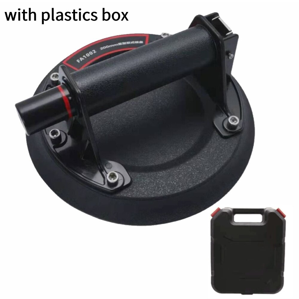 Vakuum sugekopp 220kg med kobberhåndtak ventosas para vidrio heavy duty løfter for granitt fliser glass manuell løfting: Plastboks