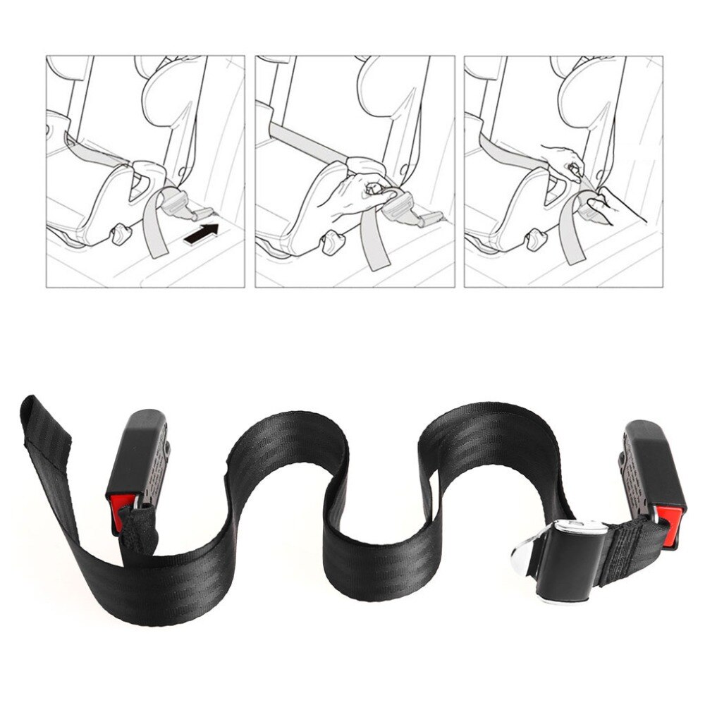 Asiento de seguridad Isofix/pestillo para coche, correa de conexión con interfaz suave, banda de fijación de , y Popular,