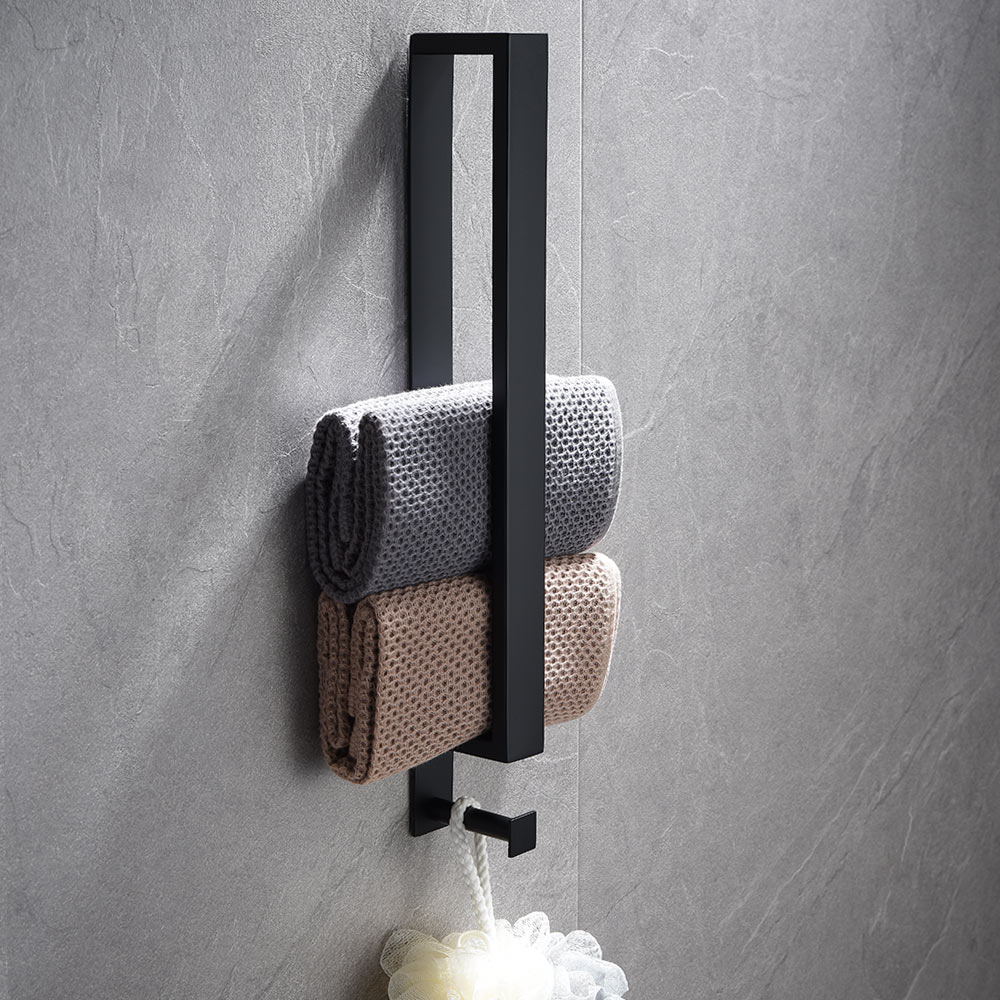 40cm Badezimmer Edelstahl Handtuch Gestell Waschlappen Waschlappen Halfter Selbst-Klebstoff Hause Küche Liefert: Stil 7