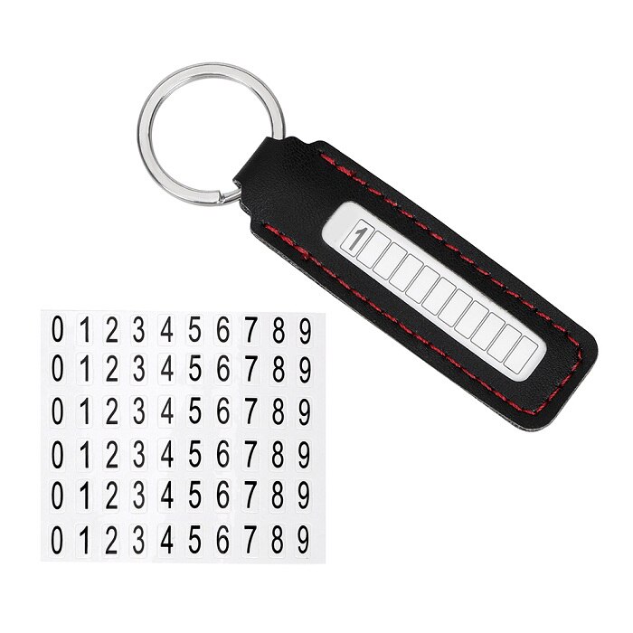 Phone Number Plate Car Keychain Pendant Auto Vehic... – Grandado