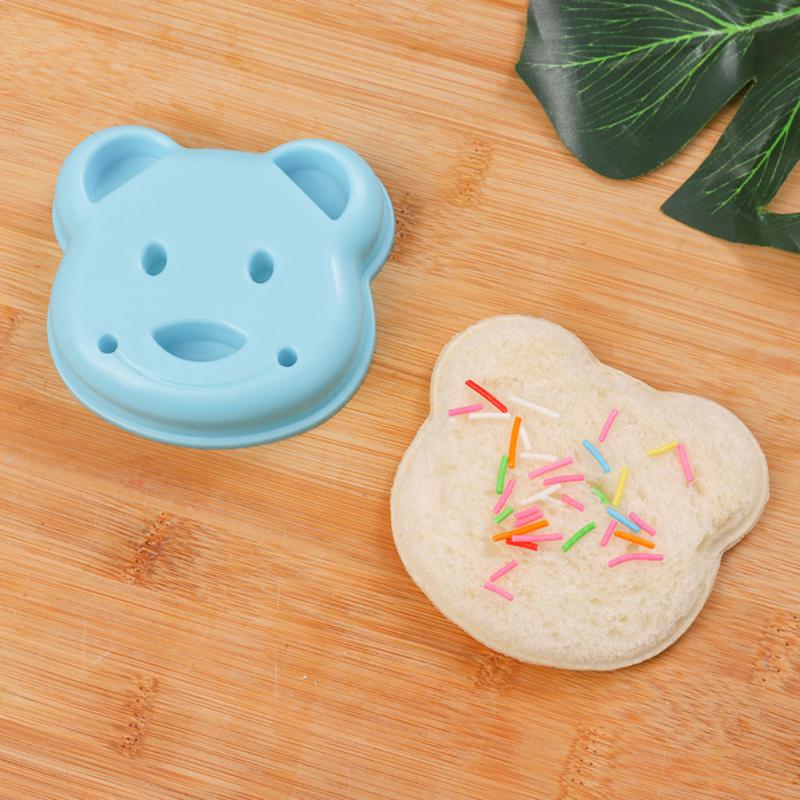 Cortador de sándwich Mini oso de dibujos animados ardilla mar perro pan cuchillo sándwich cortador sellador cocina DIY niños Bento almuerzo molde para hornear