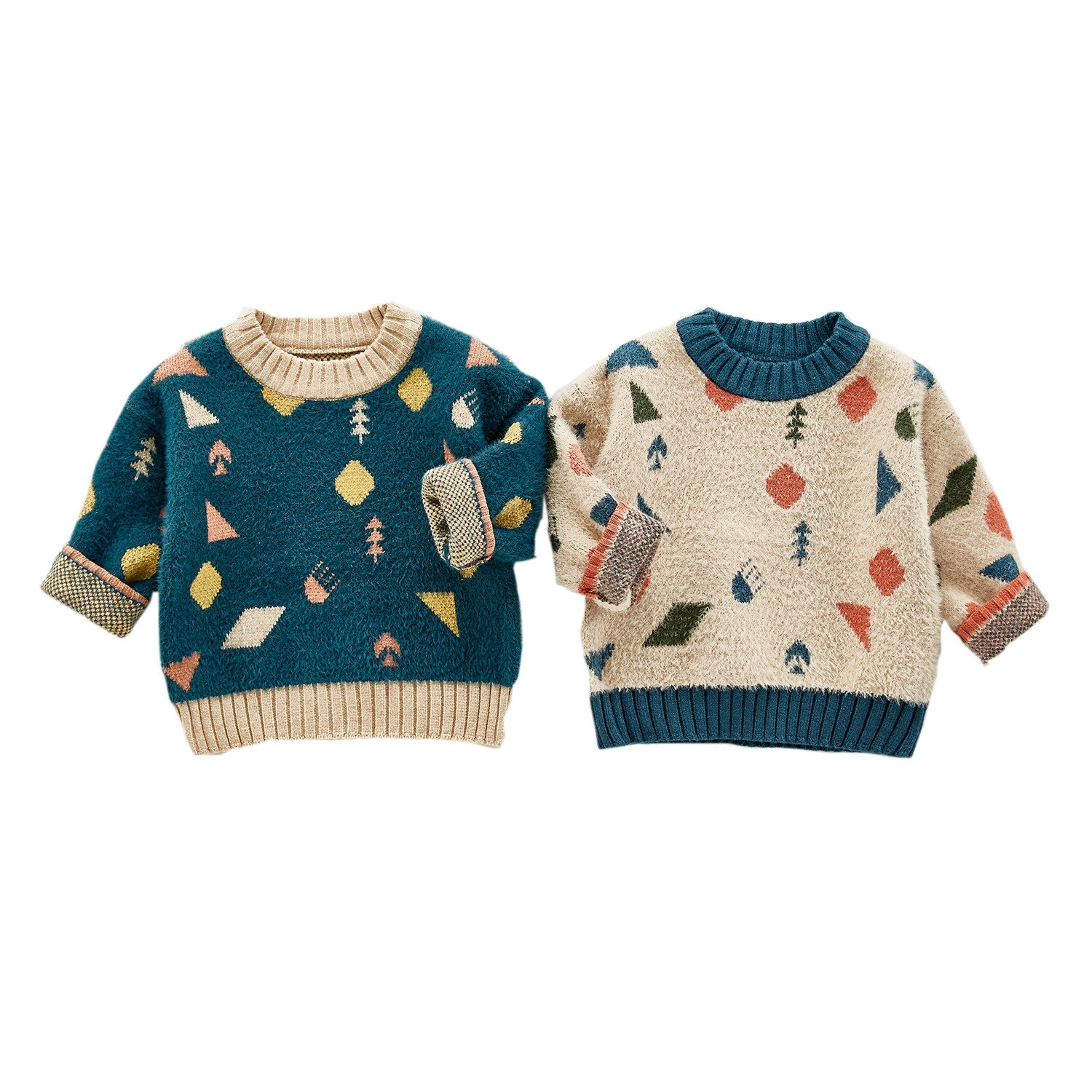 Herfst En Winter Kinderen Meisjes En Jongens Gebreid Vest