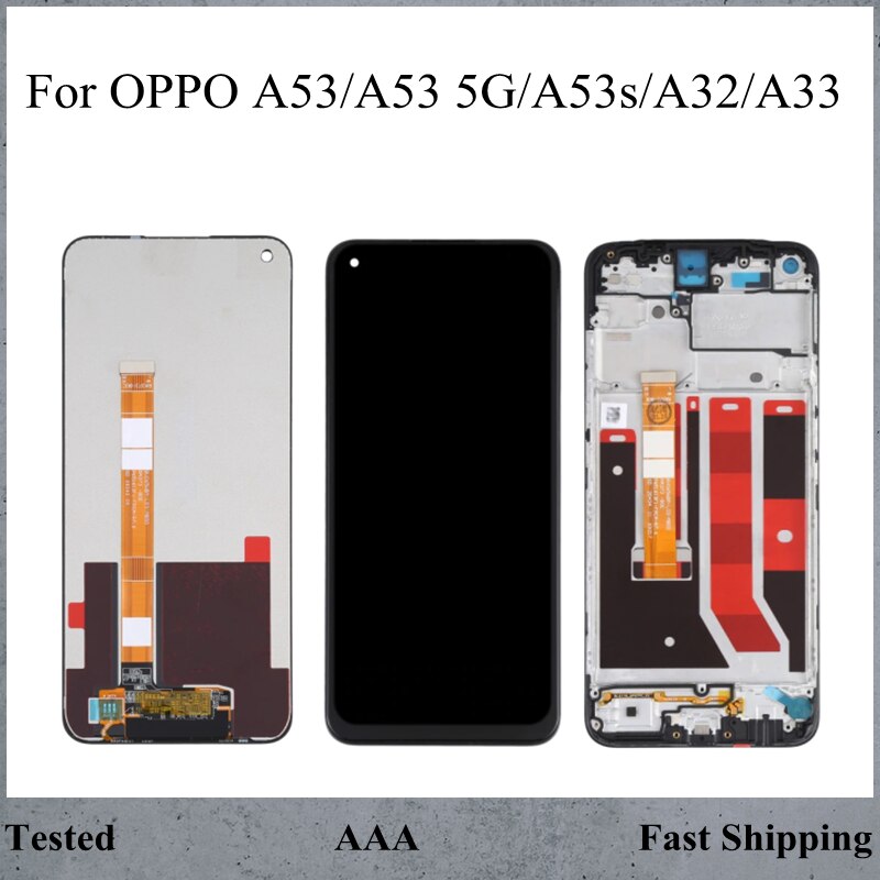 Original Screen For OPPO A53 4G 5G A32 A33 LCD Display Digitizer For OPPO A53s CPH2139 LCD Replacement