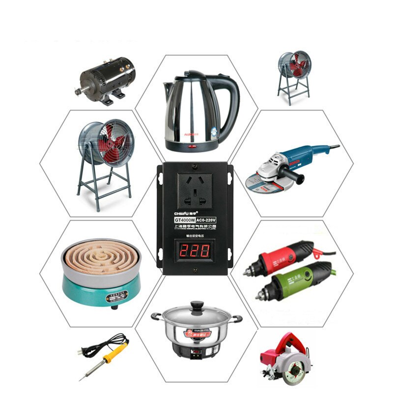 Régulateur de tension électronique 4000w | Contrôleur de haute puissance, machines électriques, régulateur de vitesse Variable, Thermostat