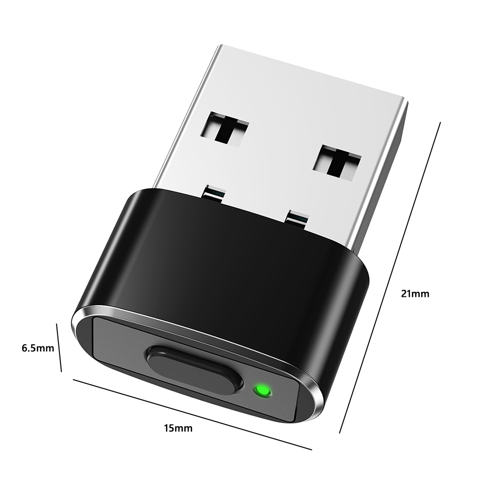 Jiggler USB-Maus Maus Bewegungs Simulator mit Ein/Aus-Schalter für Computer Erwachen hält PC aktiv Maus Beweger Gerät: Braun