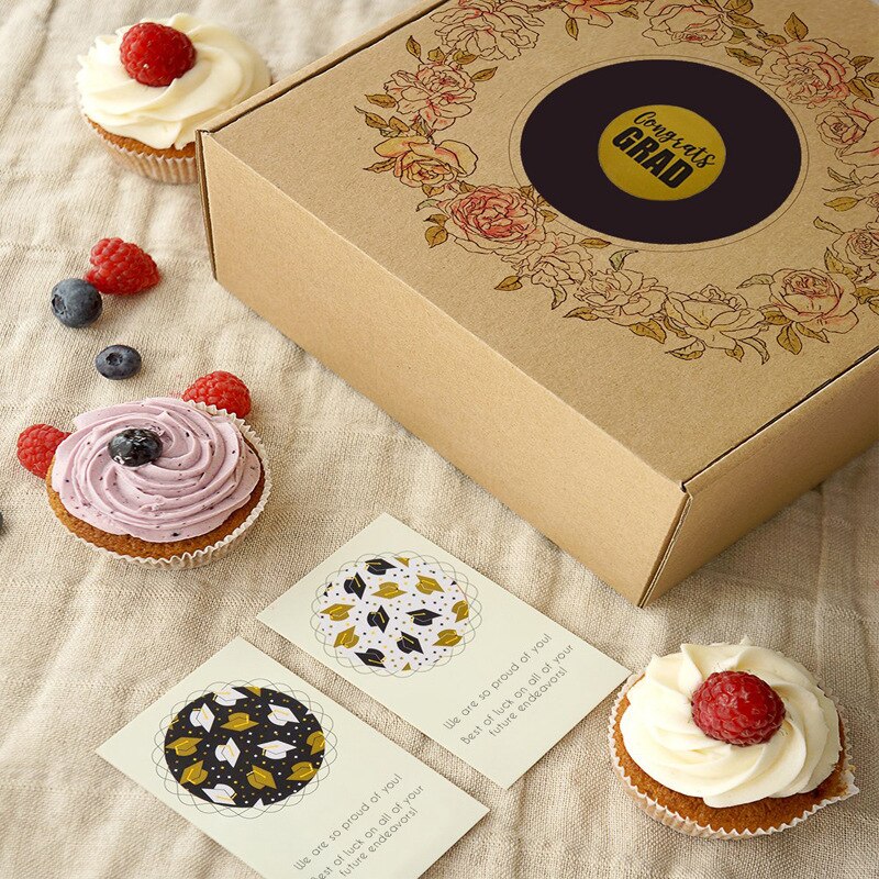 500pcs/roll Graduation Stickers for Featuring Graduation Caps and Diplomas Seal Labels Party Favors student stationery sticker