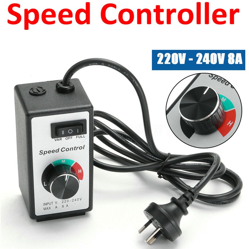 8A Variable Speed Controller Control Motor Rheostat For Router Fan 220V-240V