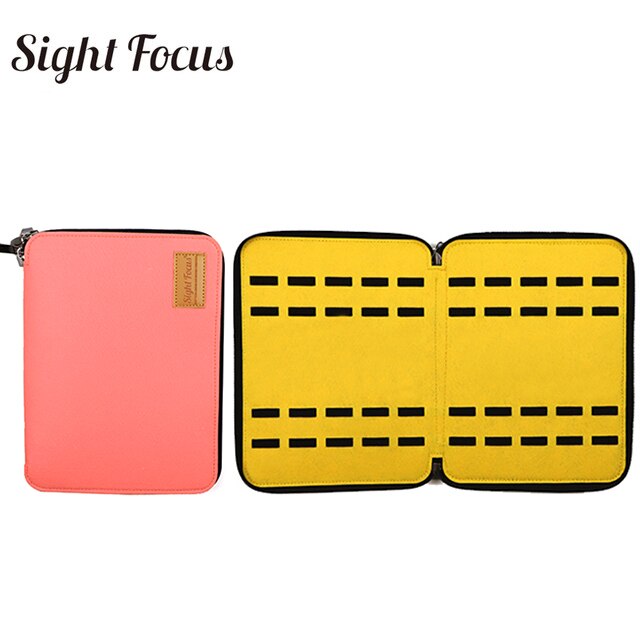 40 -fack filt ur organisatör låda klock förvaringsväska påse dubbel lager klock låda för apple watch armband band organizer hållare väska: Rosa