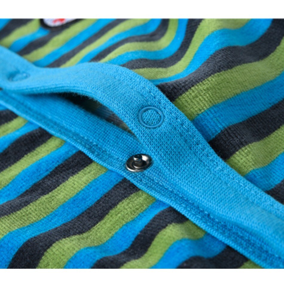 Neugeborenen Baby Kleidung Winter Samt Langarm Strampler Blau streifen Baby Mädchen Junge Kleinkind Overall 3M 6M 9M 12M Bebes Kleinkind