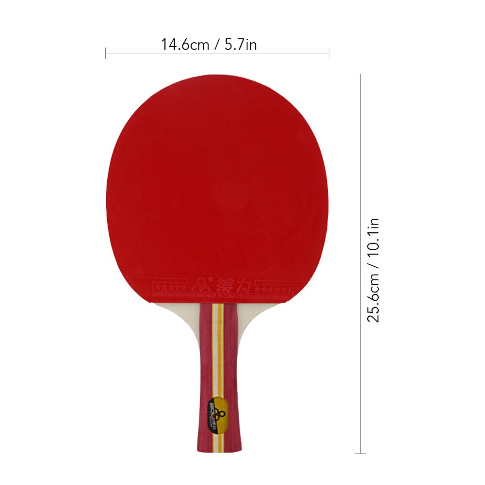 Mango largo mango corto raqueta de Ping Pong de doble cara carbono hoja de goma para mesas directo bate Control Superior y ligero