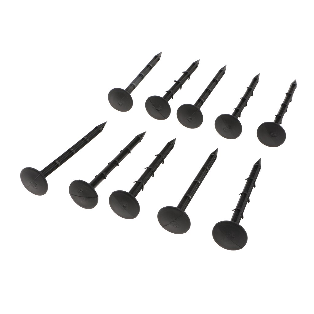 10pcs Garden Stakes Plastic Nails Canopy Pegs for Ground Cover Netting