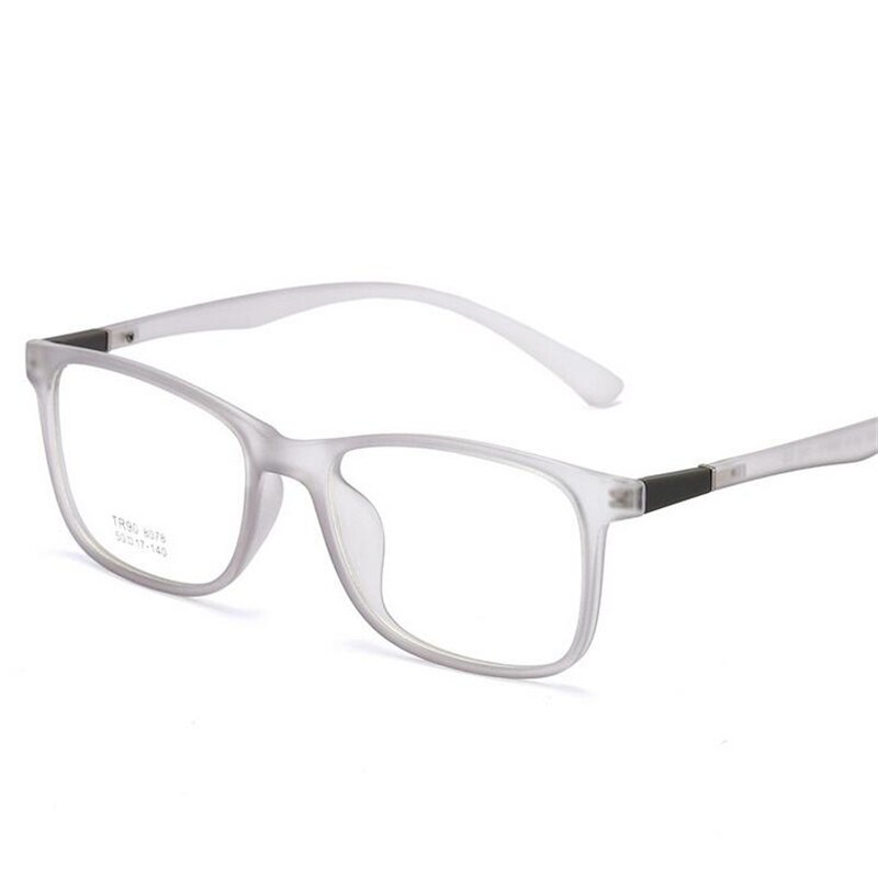 Transparent gelée couleur carré ordinateur lunettes cadre ultraléger TR90 clair miroir littéraire Prescription lunettes femmes hommes