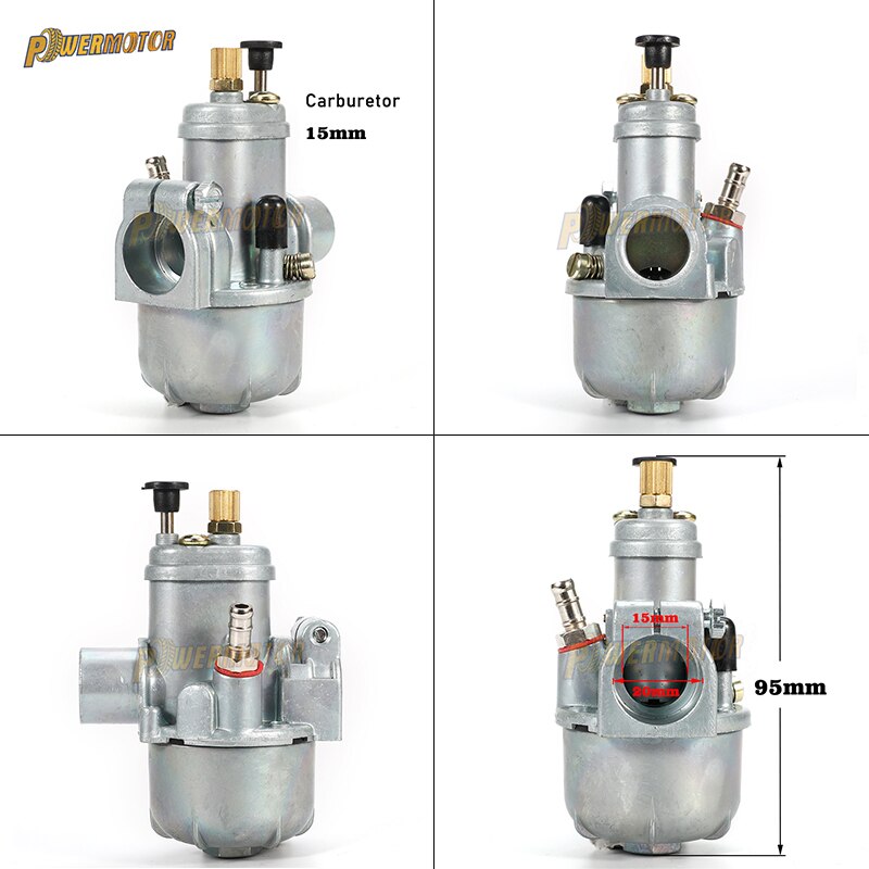 Motorcykel 12mm 15mm 17mm 19mm 21mm phbg puch carburador sort racerkarburator carb 2- takt til yamaha ktm puch zuma atv bws