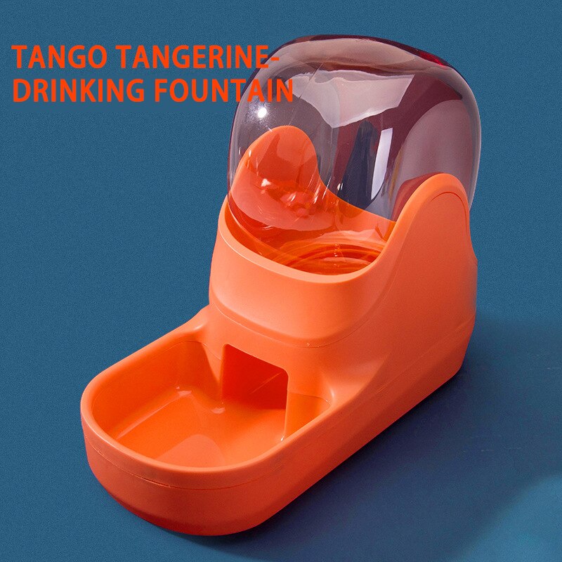 Hond Ruimte Drinker Huisdier Automatische Feeder Kat Drinker Hond Kom Automatische Drinkfontein Levert Kat Fontein Kat Hond Kom: Tango Orange Drinker