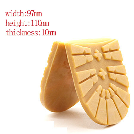 Épaissir les semelles de chaussures en caoutchouc pour hommes chaussures d'affaires en cuir semelle à talon antidérapant réparation bricolage semelles de rechange noir jaune tapis: yellow Behind