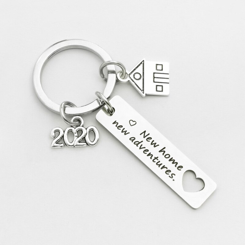 2022 Home House Warming Presents Housewarming for Couples Keychain - Homeowner , Adventures.: 2020