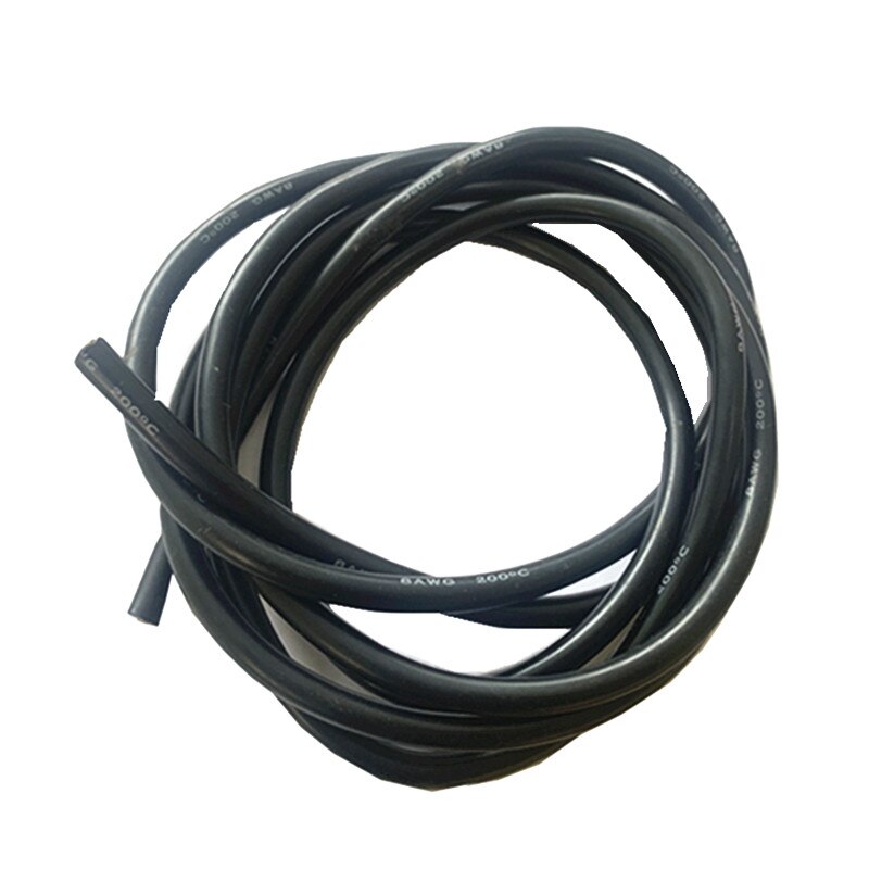 1 Meter Red and 1Meter Black Silicon Wire 8AWG 10AWG 12AWG 14AWG 16AWG 18AWG 22AWG Heatproof Soft Silicone Silica Gel Wire Cable