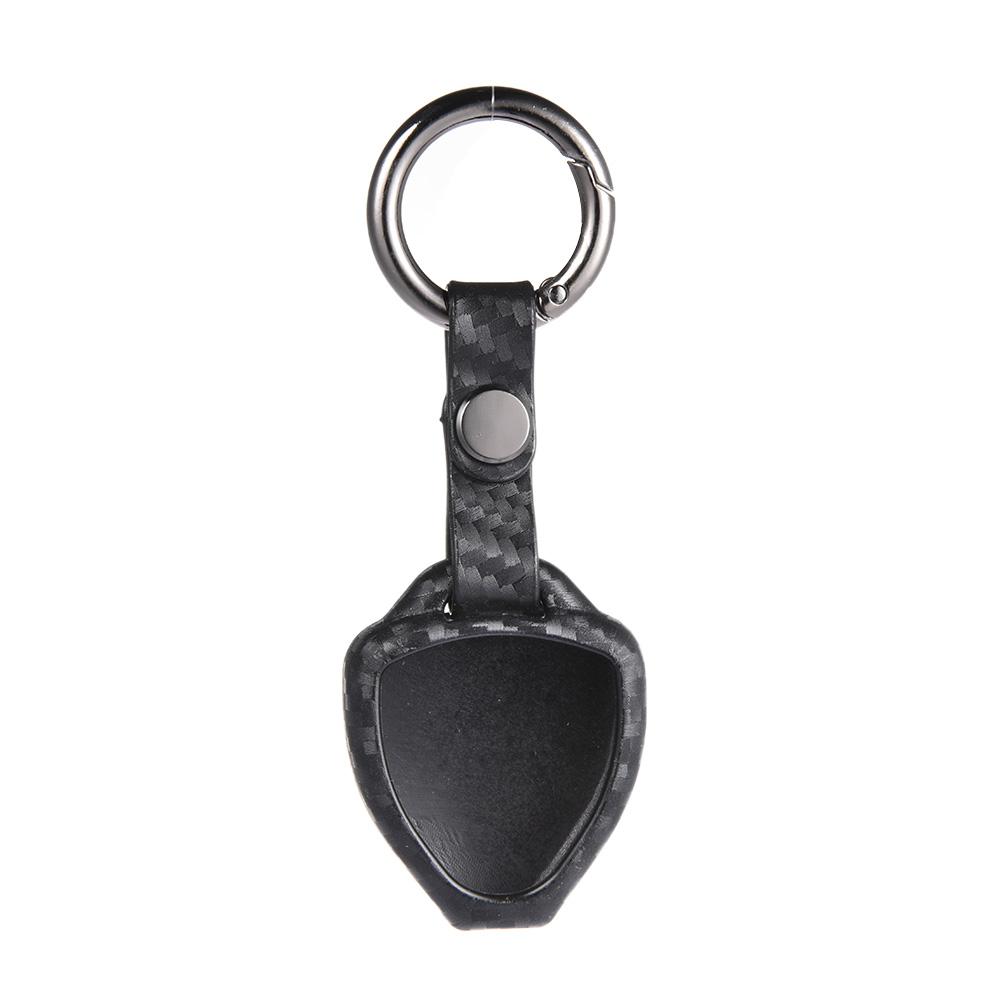 Autosleuteltas siliconen autosleutelhoes koolstofvezelpatroon sleutelhoes voor toyota camry reiz sleutelbeveiligingsaccessoires: Zonder sleutelhanger