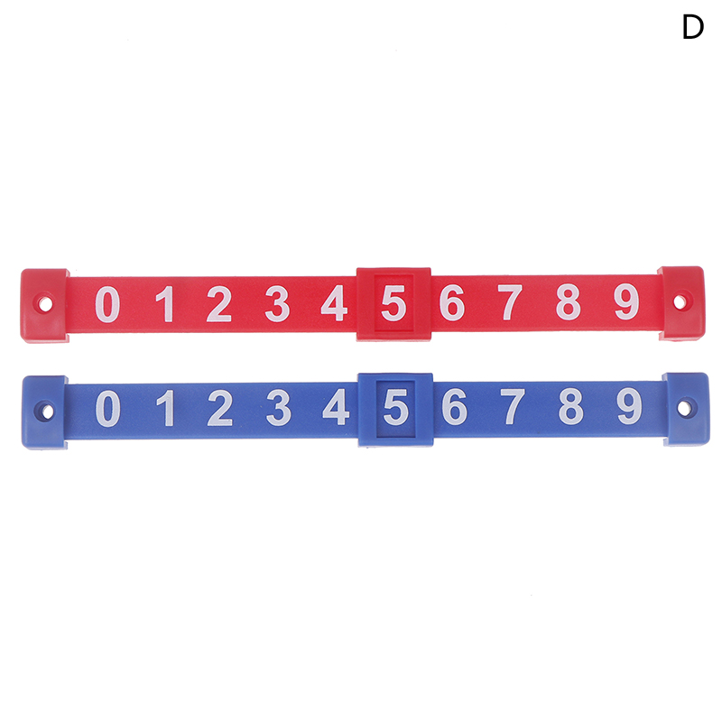 2 Stuks Tafelvoetbal Teller Marker Tafel Spel Scoren Eenheden 10 Nummers Voor Voetbal Keepers Standaard Tafels Scorebord: WIT