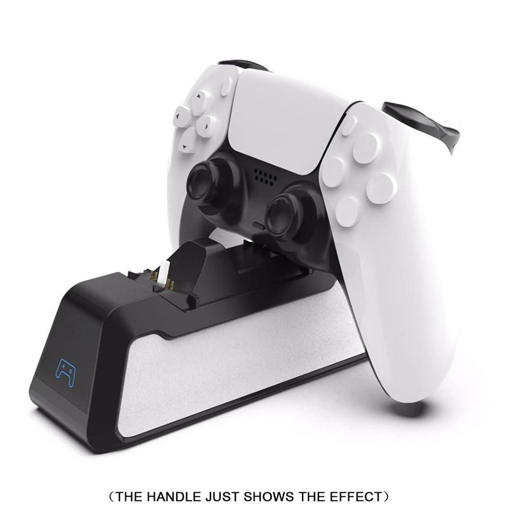 Dual Plug Type-C Interface Handle Fast Charging Base Suitable for PS5 Handle LED USB Charging Controller