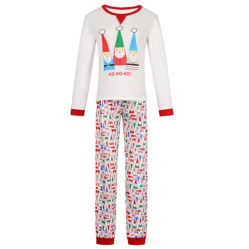 Baby julemand pyjamas pyjamas børn nattøj børn røde fuldærmede stribede bukser julepyjamas børn juletøj hustøj