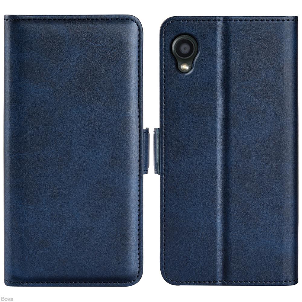 Pu Lederen Flip Telefoon Case Voor Kyocera Digno BX2 Kaarthouder Portemonnee Korte Gesp Flip Boek Holster Beschermende Telefoon bag Case Gg